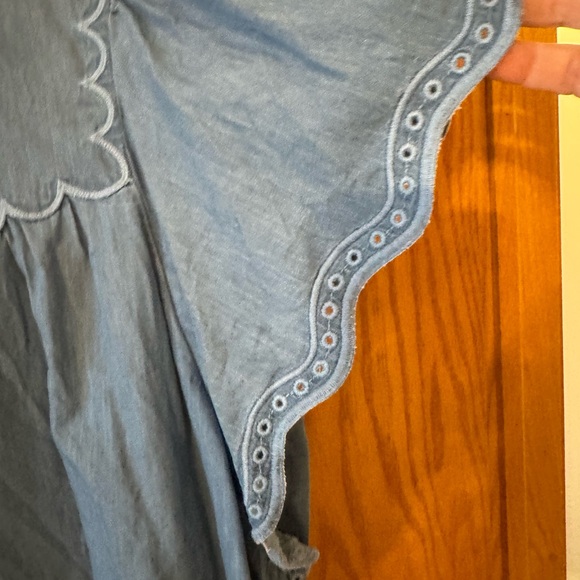 Blue Embroidered Women's Top - Picture 2 of 5